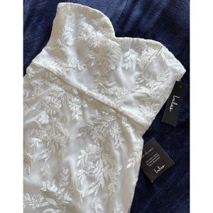 NWT Lulus S MIDI White/Wedding Dress